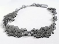 Necklace "Grey collier"