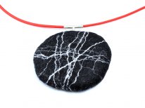 Necklace "Big Stone-black"