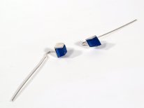 Earrings "Aquarelle 64 blue"