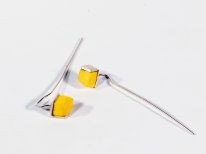 Earrings "Aquarelle 65 yellow"